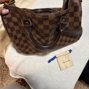 Louis Vuitton Brown Checkered Shoulder Bag